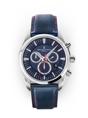 Ascent Chronograph multi-functional sports timepiece in dark blue straps