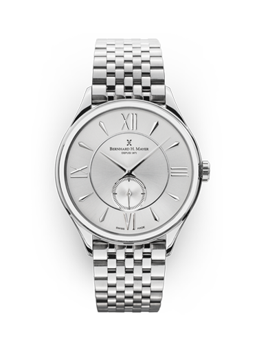 Muses watch in stainless steel bracelet with folding buckle