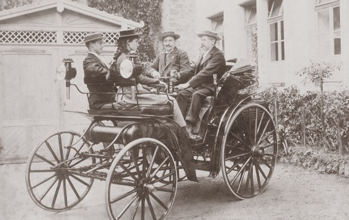 1898 - Mayer and Benz family on the world’s first long-distance automobile trip